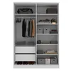 Placard Ropero 4 Puertas Mdf Blanco Logan en Blanco - Roperos y placares, Uruguay | Divino, vista 3 de 4