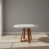 Mesa De Comedor Mdf-y-madera Blanco Bennett en Blanco - Mesas de comedor, Uruguay | Divino, vista 1 de 3