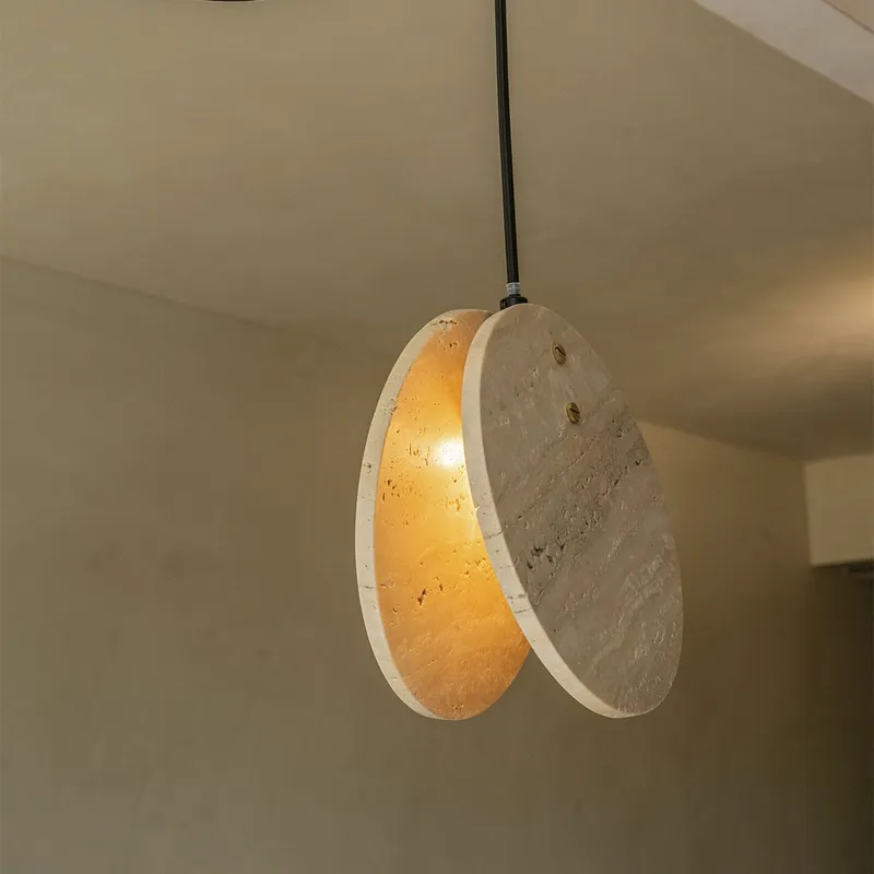 Lámpara de techo Travertino en Madera natural - Lámparas colgantes, Uruguay | De Arcos