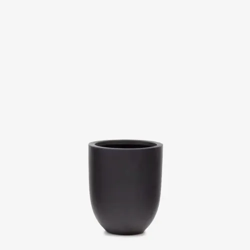 Macetero Aiguablava de cemento negro Ø 39 cm en Negro - Muebles para el exterior, Uruguay | Kavehome