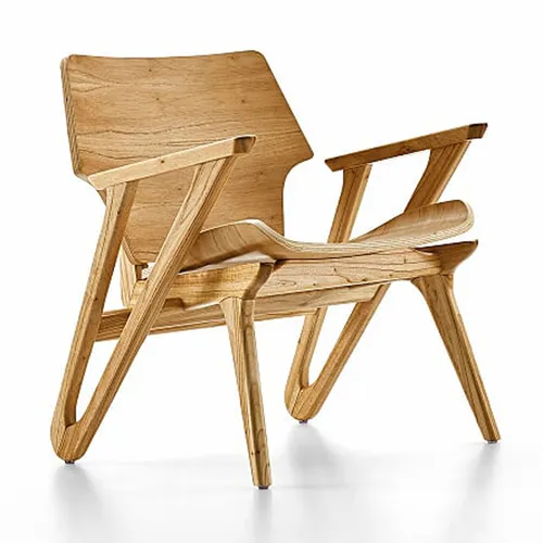 BUTACA MODELO VELO - MADERA CLARA en Madera natural - Butacas, banquetas y puffs, Uruguay | Champagne Home