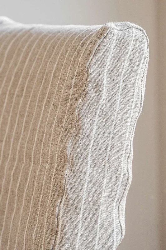 FUNDA SILLA AÑO 50 - LINO ALTO GRAMAJE RAYADO BEIGE en Multicolor - Sillas, Uruguay | La Iberica, vista 7