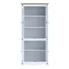 Promo Rack de Tv + Biblioteca con Cristalero Línea Naturale - Blanco en Blanco - Muebles para TV, Uruguay | La Cueva Muebles, vista 6 de 10