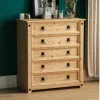 Comoda 5 cajones Cera/Blanco LINEA CORONA MADERA - Cómodas, Uruguay | Que Sal Muebleria, vista 11 de 12