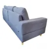 Sofá en L 3 cuerpos de Lino Gris - Sillones y sofás, Uruguay | Que Sal Muebleria, vista 2 de 4