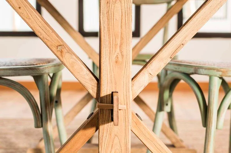 MESA COMEDOR DE OLMO JACINTA - 1.40 X 0.90 MTS en Madera natural - Mesas de comedor, Uruguay | La Iberica, vista 10