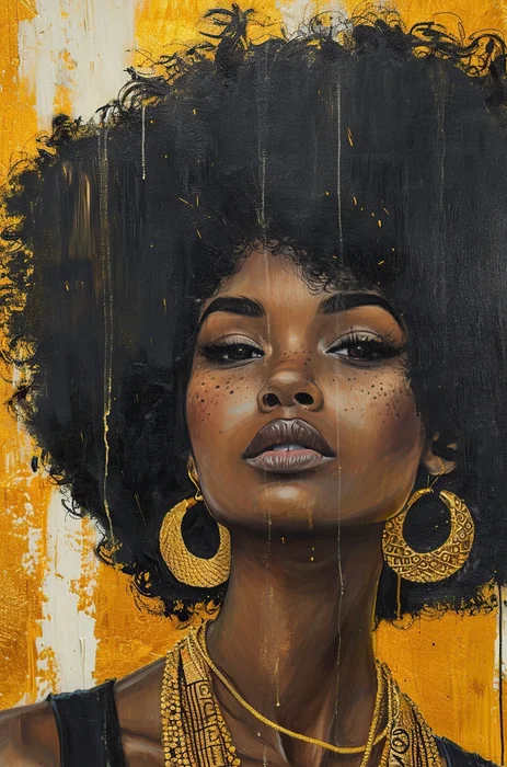 Afro woman en Multicolor - Láminas, Uruguay | Mara Estudio
