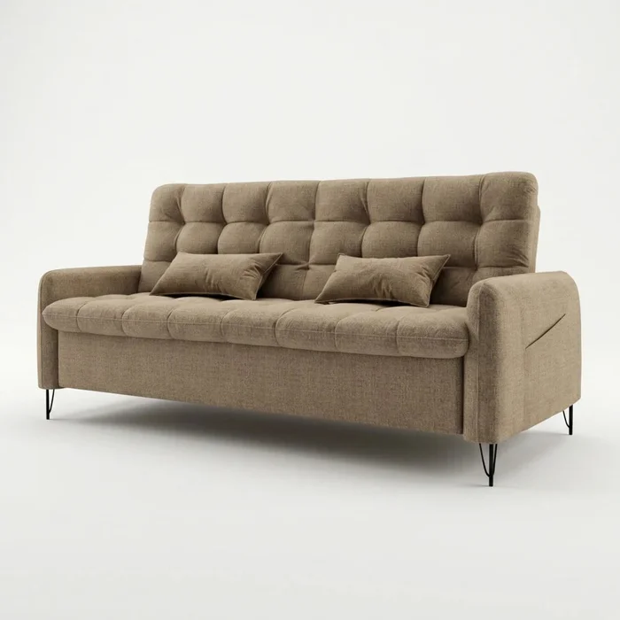 Sillón Sofa Cama Pilar - Marrón - Sillones y sofás, Uruguay | Ecowood, vista 2