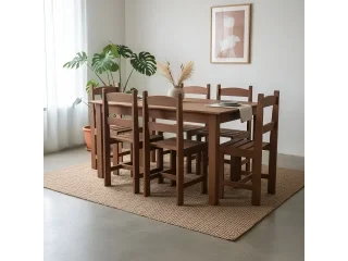 Juego de comedor 6 sillas Madera Maciza New Brazil - Mesas de comedor, Uruguay | Quesal, vista 3
