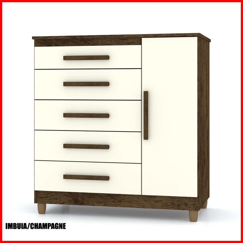 Comoda cajonera con puerta – Line 20016 en Multicolor - Cómodas, Uruguay | Punto Unión