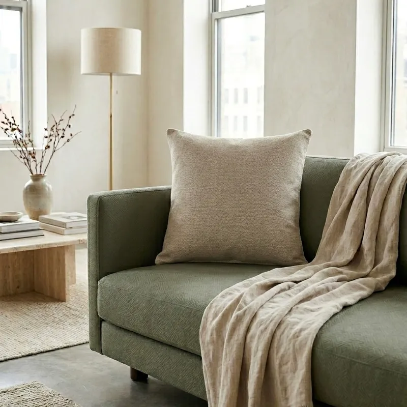 Almohadón Tela Tapicería Premium Gris en Gris - Textiles, Uruguay | Indrana