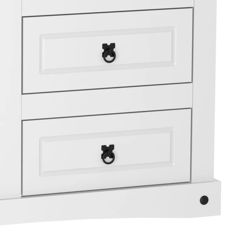 Comoda 6 Cajones Linea Mexicana Cajonera Para Dormitorio E1634 en Blanco - Cómodas, Uruguay | Soy Hogar, vista 3