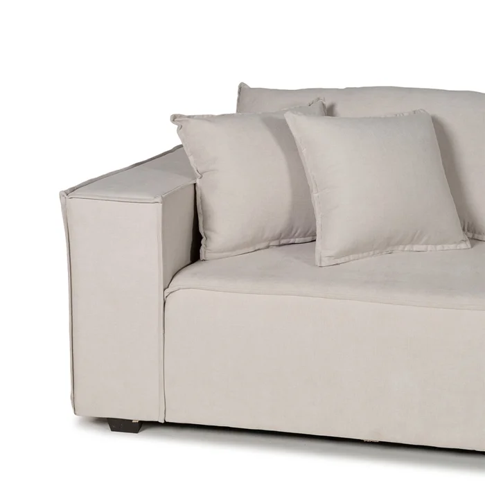 Sofá Modular Maia (5 módulos) - Tela Microfibra - 12072 (Beige) en Beige - Sillones y sofás, Uruguay | Nyr, vista 4