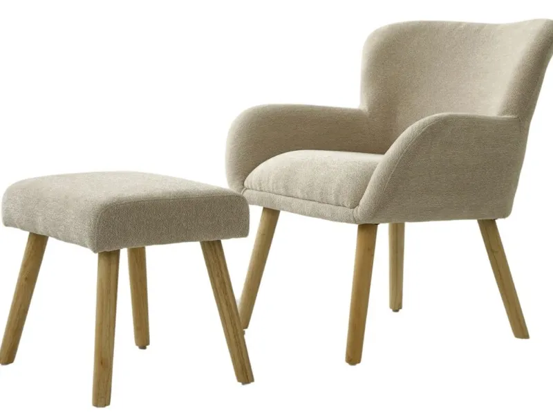 Butaca MIMI - Beige en Beige - Butacas, banquetas y puffs, Uruguay | Finkel