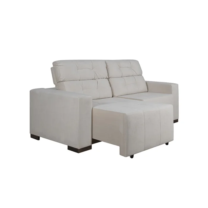 Sofá San Bernardo Retráctil / Reclinable, espuma D33 - 1.80 de largo, cuerpo entero en Gris - Sillones y sofás, Uruguay | Urumobil, vista 3