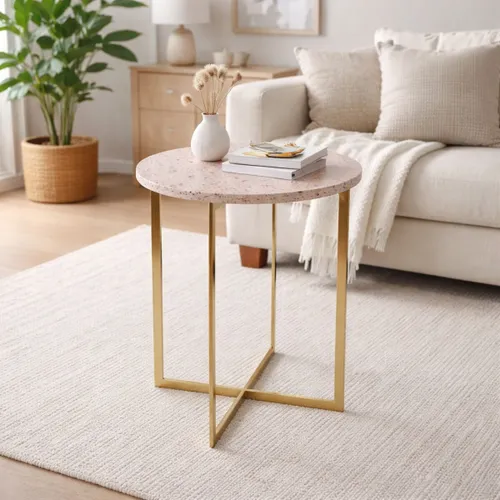 Mesa auxiliar LUIGI Rosa en Rosa - Mesas de comedor, Uruguay | Viasono