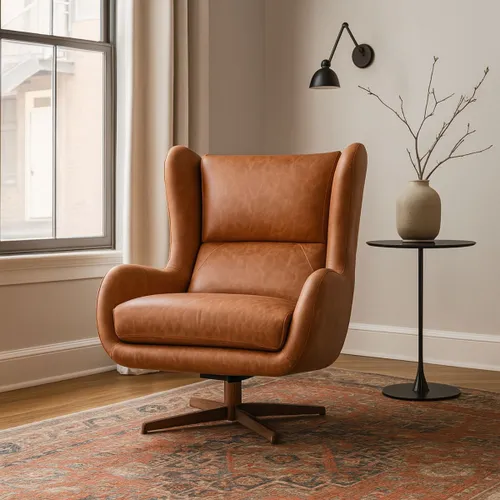 POLTRONA ITALIAN SWIVEL MARRÓN - Butacas, banquetas y puffs, Uruguay | Viasono
