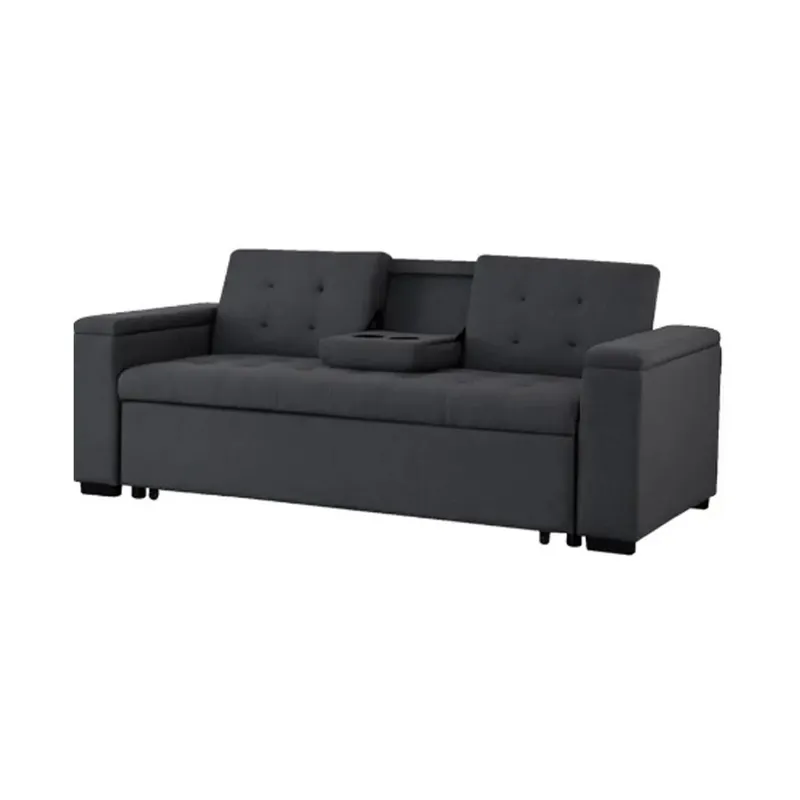 Sofa Cama 2 Cuerpos Con Vasera Apertura Frontal en Gris - Sillones y sofás, Uruguay | Soy Hogar