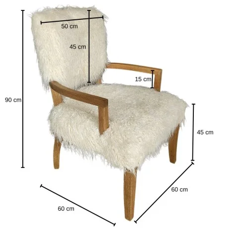 Butaca Ivory Faux en Beige - Butacas, banquetas y puffs, Uruguay | La Cueva Muebles, vista 10