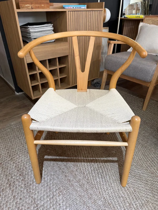 Silla de Comedor Wishbone - Natural ROBLE en Madera natural - Sillas, Uruguay | Berna Home, vista 8