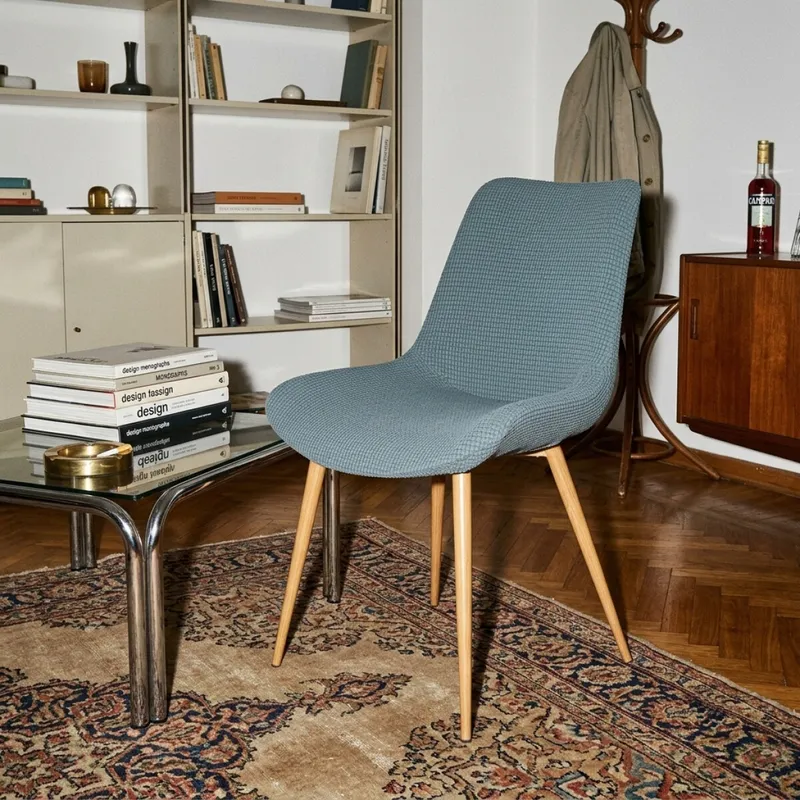 Funda cubre silla eames elastilizada - gris en Gris - Textiles, Uruguay | Buho Store