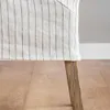 FUNDA SILLA AÑO 50 - LINO ALTO GRAMAJE RAYADO OFF WHITE en Off-white - Sillas, Uruguay | La Iberica, vista 5 de 9