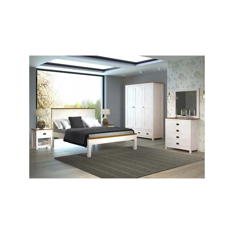 Placard Ropero 3 Puertas Madera Natural-beige Topazio en Blanco - Roperos y placares, Uruguay | Divino, vista 5