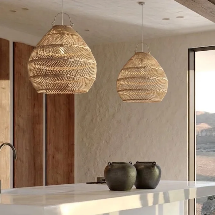 Lámpara de Ratán Kifo | Casakos Uruguay en Madera natural - Lámparas colgantes, Uruguay | Casakos, vista 2