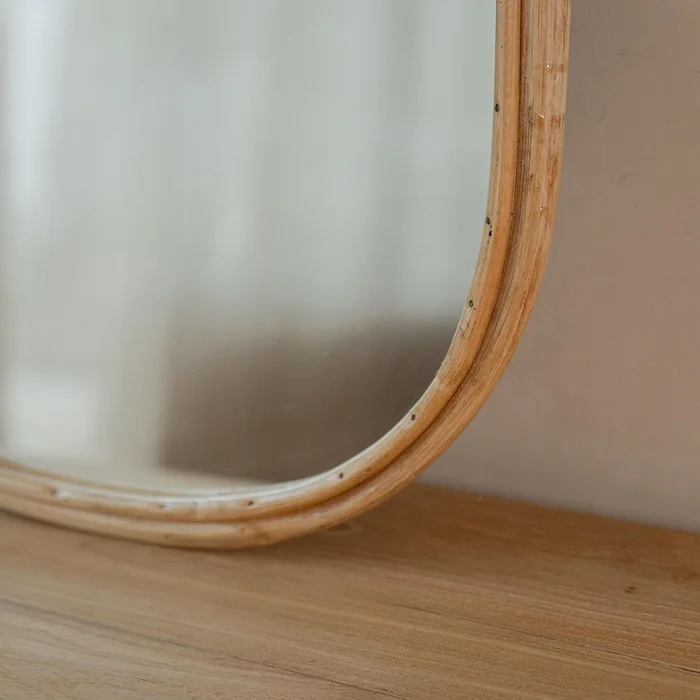 Espejo Bamboo irregular 73x51 en Madera natural - Espejos, Uruguay | De Arcos, vista 4
