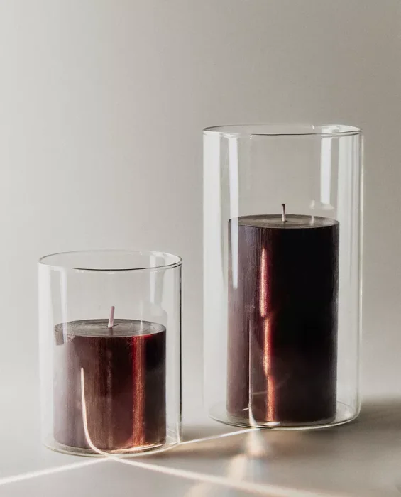 JARRÓN FAROLILLO BOROSILICATO - Velas y Portavelas, Uruguay | Zara Home