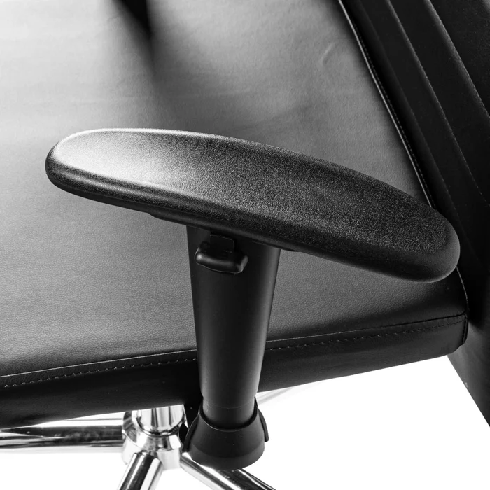 Asiento De Oficina Pu-y-metal Negro Hy-537 en Negro - Sillas de escritorio, Uruguay | Divino, vista 5