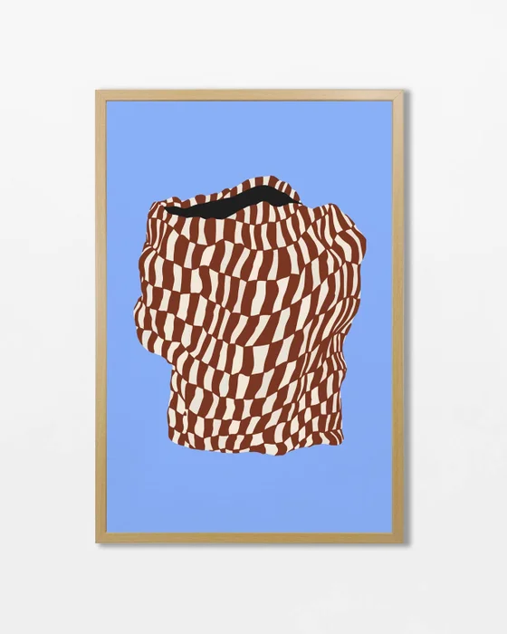 Abstractos Neutros - Blue Vase - Láminas, Uruguay | La Cuadrería