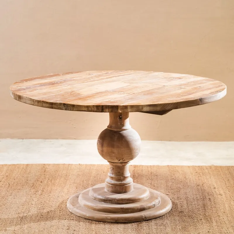 Mesa De Comedor Jansen 132 Cm en Madera natural - Mesas de comedor, Uruguay | Aihaus