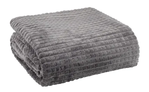 Manta HAGTORN fleece 140x200 gris en Gris - Textiles, Uruguay | JYSK