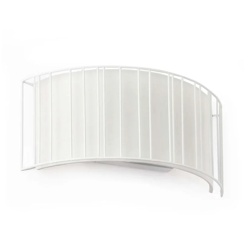 Aplique circular blanco con reja en Blanco - Iluminación, Uruguay | La Perla, vista 3