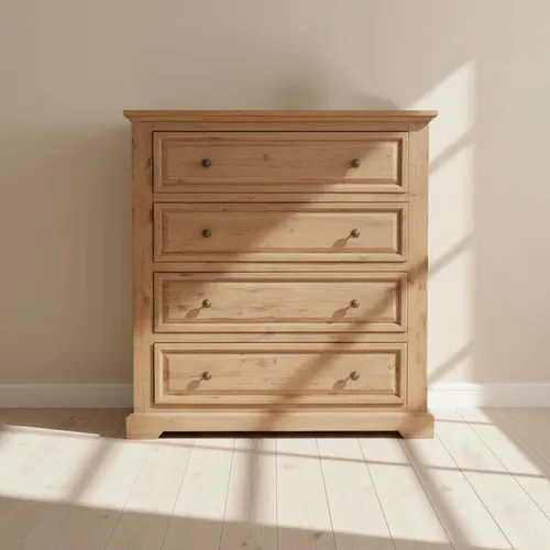 Cajonera 5 Cajones Madera-acacia Natural-beige Westport en Madera natural - Cómodas, Uruguay | Divino