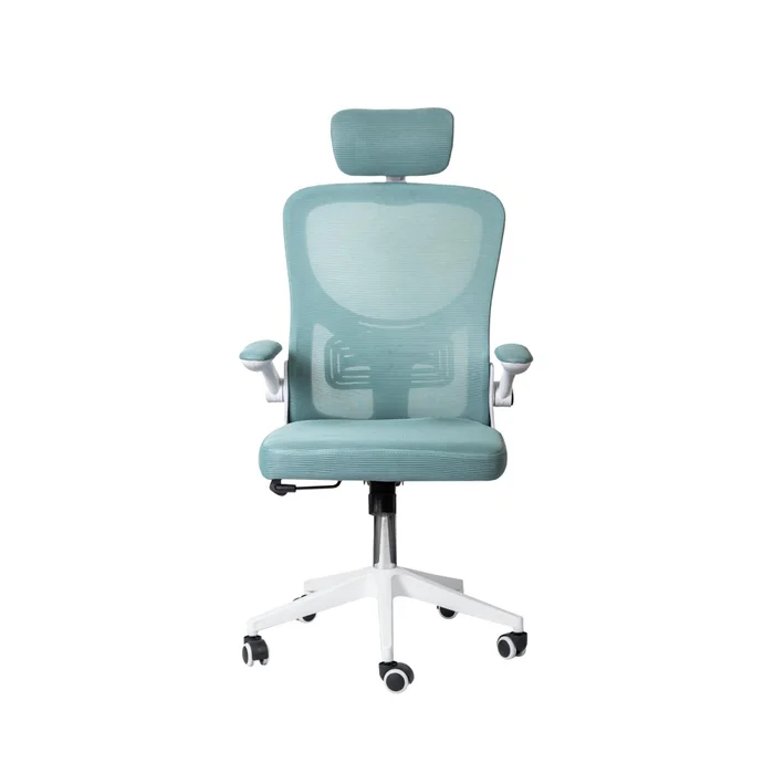 Asiento De Oficina Malla Blanco Hy-697 en Celeste - Escritorios y sillas de escritorio, Uruguay | Divino, vista 3