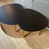 Conjunto Mesa de Centro Capri – Negro - Mesas de living, Uruguay | Berna home, vista 4 de 6