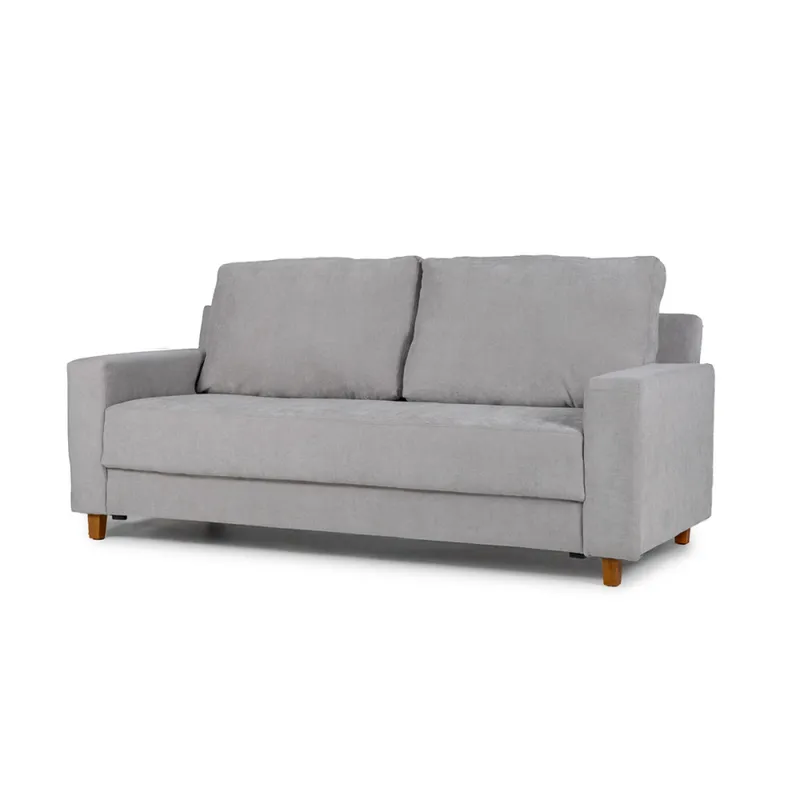 Sofá Modus (Outlet) - Tela Microfibra - 3 cuerpos - Berlin 05 (Ceniza) en Gris - Sillones y sofás, Uruguay | NYR