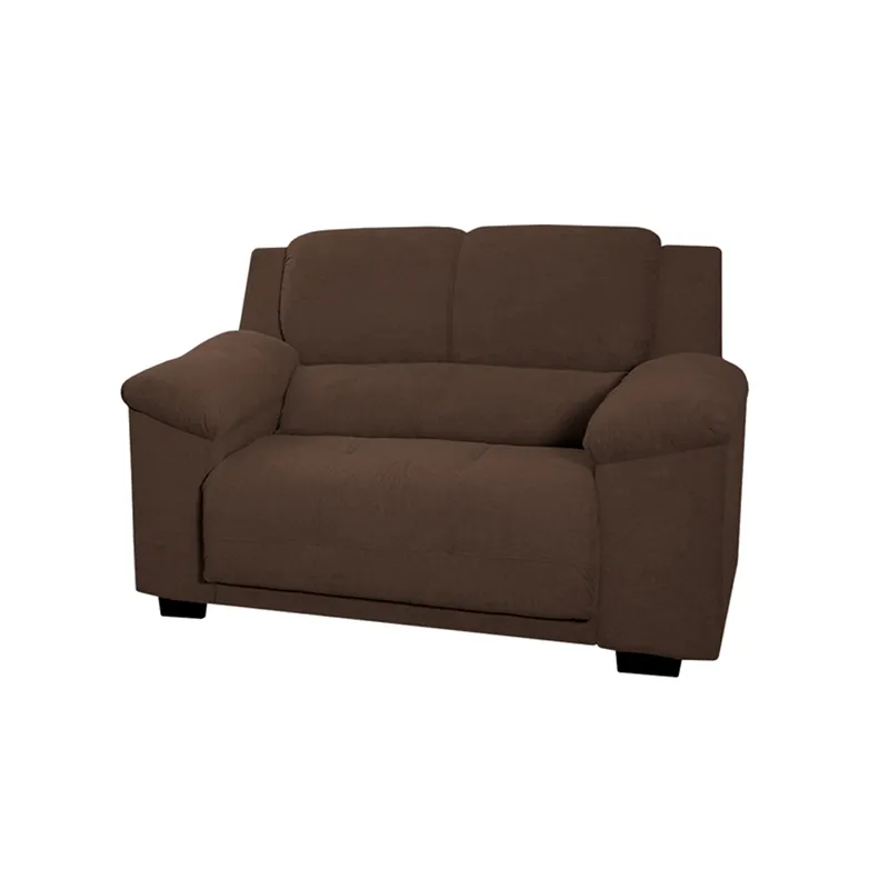 Sillon Sofa Living 2 Cuerpos Tapizado Tela Color Marron en Marrón - Sillones y sofás, Uruguay | Soy Hogar