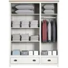 Ropero 3 puertas Linea Topazio en Blanco - Roperos y placares, Uruguay | La Cueva Muebles, vista 4 de 4