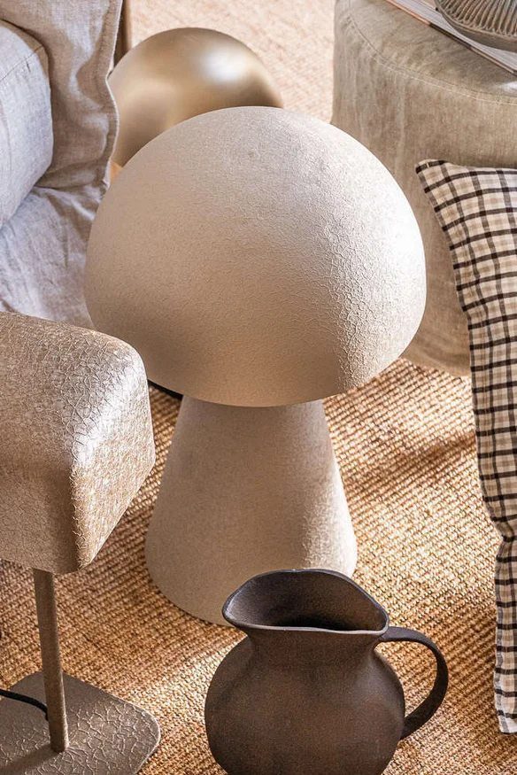 LAMPARA LIPA TEXTURADA CREMA - 50 CMS en Blanco - Lámparas colgantes, Uruguay | La Iberica, vista 2