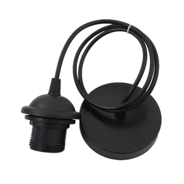Porta lampara con cable colgante E27 negro - Lámparas de mesa, Uruguay | Buho Store, vista 3
