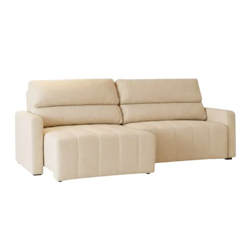 Sofá Havai Extensible Reclinable – Beige – 3 Cuerpos en Beige - Sillones y sofás, Uruguay | Berna home