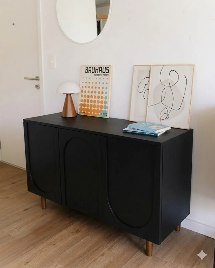 Aparador Buffet Arco 120 cm – Negro en Madera natural - Aparadores y recibidores, Uruguay | Berna home, vista 2