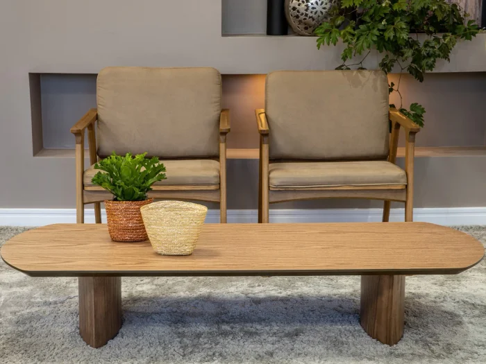 Mesa de centro Holanda en Madera natural - Mesas de living, Uruguay | Arquetipo, vista 2