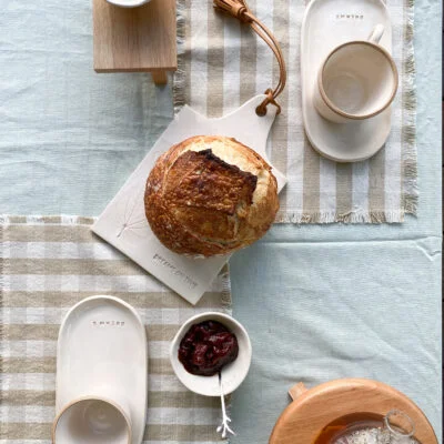 Taza + plato ovalado + cucharita o tenedor en Beige - Decoración, Uruguay | Dreams On Time, vista 4