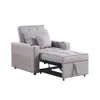Sofa Cama Una Plaza Tapizado En Tela Color Gris Apertura Frontal en Gris - Sillones y sofás, Uruguay | Soy Hogar, vista 1 de 4