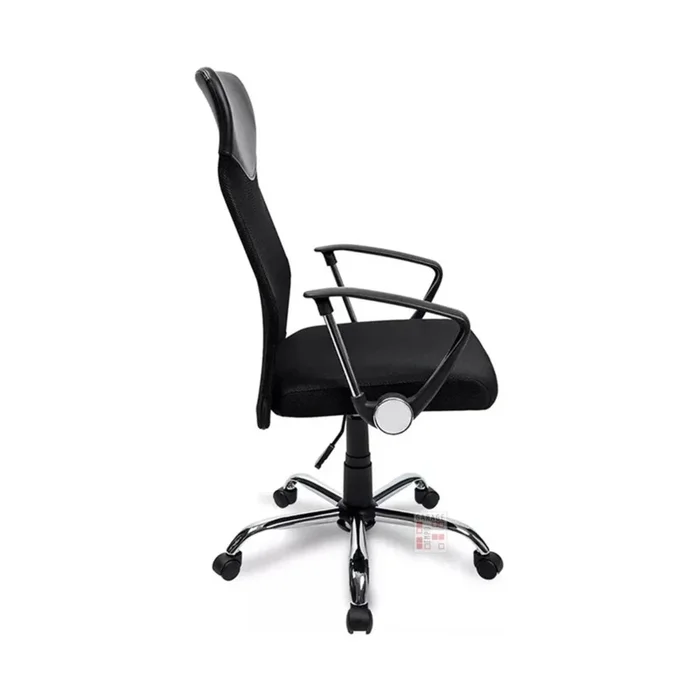 Silla De Escritorio - Ergonómica Respaldo Alto - Apoyacabeza en Negro - Sillas de escritorio, Uruguay | Ecowood, vista 3