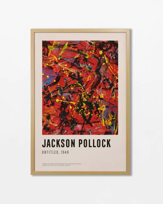 Jackson Pollock - Untitled 1948 en Multicolor - Láminas, Uruguay | La Cuadrería